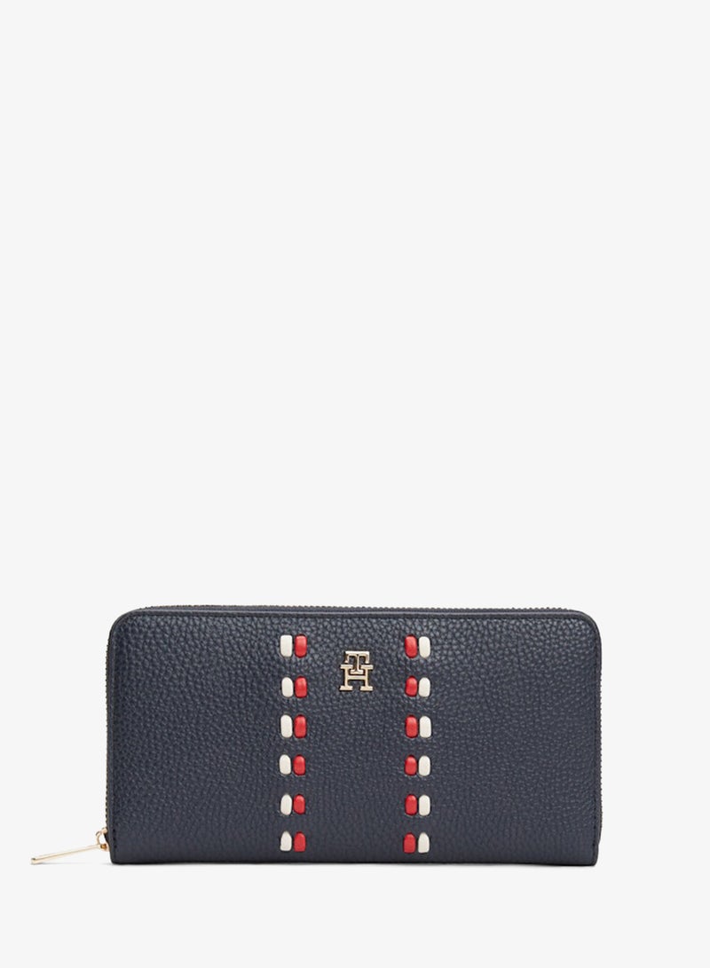 TOMMY HILFIGER Hilfiger Icon Signature Tape Zip-Around Wallet - Image 1